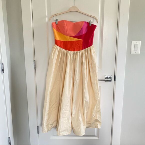 Anthropologie CeliaB Evocation Strapless Midi Dress - Picture 3 of 6